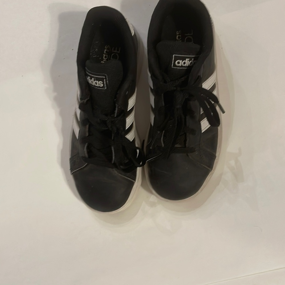 Boys black adidas shoes size 13